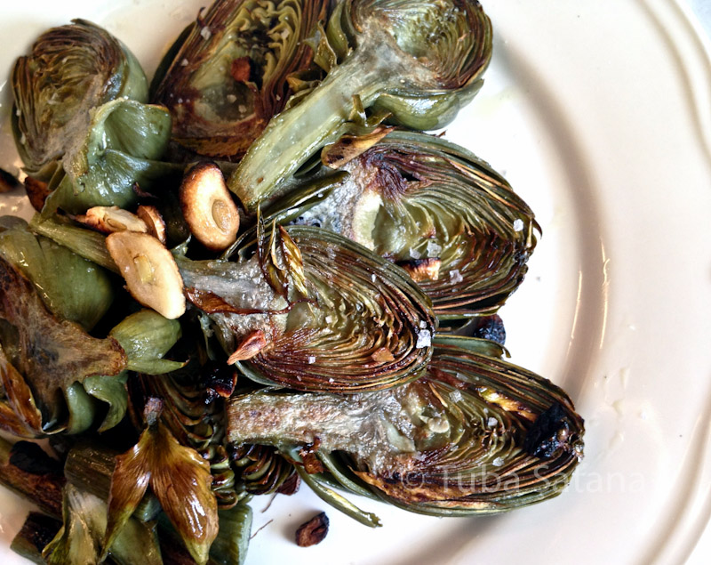 grilled baby artichokes, Tuba Şatana